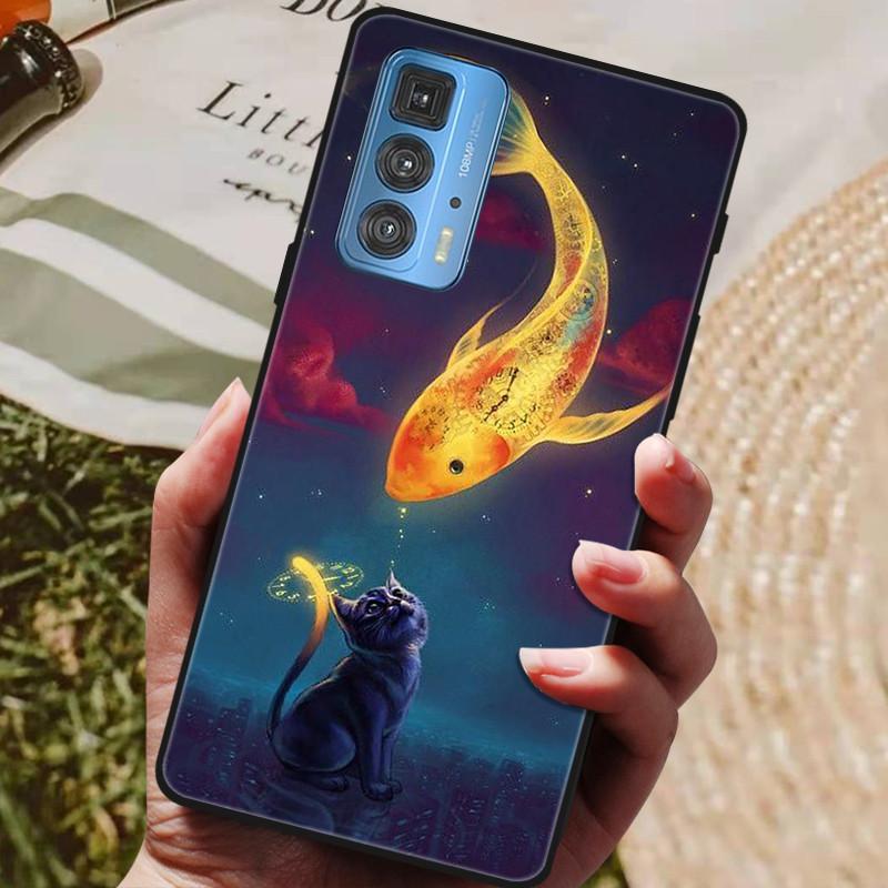 Für Motorola Moto Edge 20 Pro Hülle Weiche TPU Silikon Rückseite für Motorola Moto Edge S 20 Pro 5G Handyhüllen Mode Coque