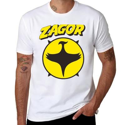 ZAGOR SYMBOL T-Shirt T Shirts for Man Pack Cotton Anime T Shirts Oversize T-Shirt