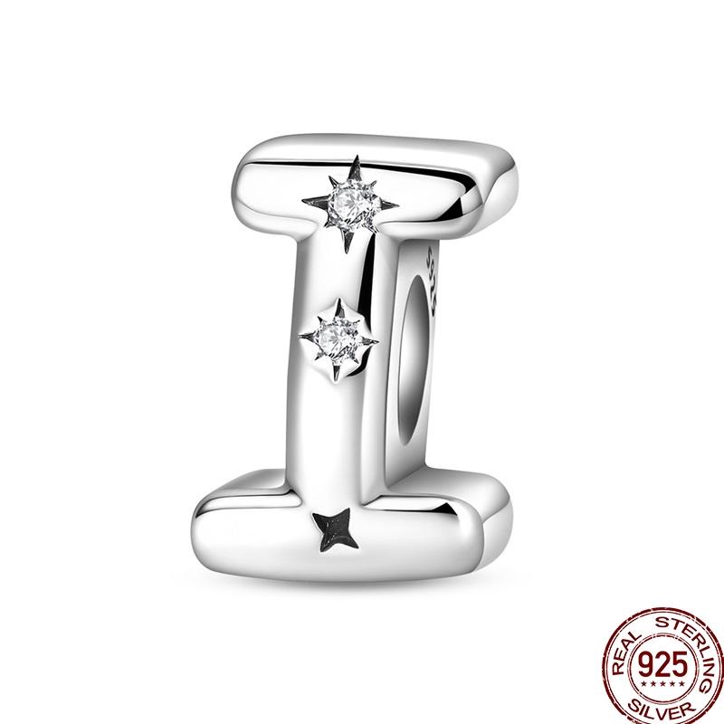 Copper 26 Letter A-Z Alphabet Charm Beads Fit Original Bangle Bracelet Necklace Pendant Jewelry Accessories Making