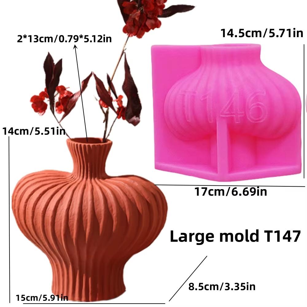 Hollow heart flower vase resin silicone mold heart-shaped vase concrete mould Valentine's Day gift Love flower pot gypsum molds