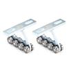 2 Wheel Trolley Assembly Rollers Bearing Trolley Assembly for Taller Strut Channel Trolley Roller Garage Pulley Systems