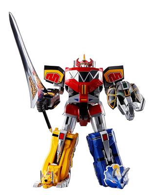 TAMASHII NATIONS Soul of Chogokin Dinosaur Sentai Zyuranger Juutei Daijushin Daijushin Dragon Caesar 260mm Malovaná pohyblivá figurka GX-72 & GX-78