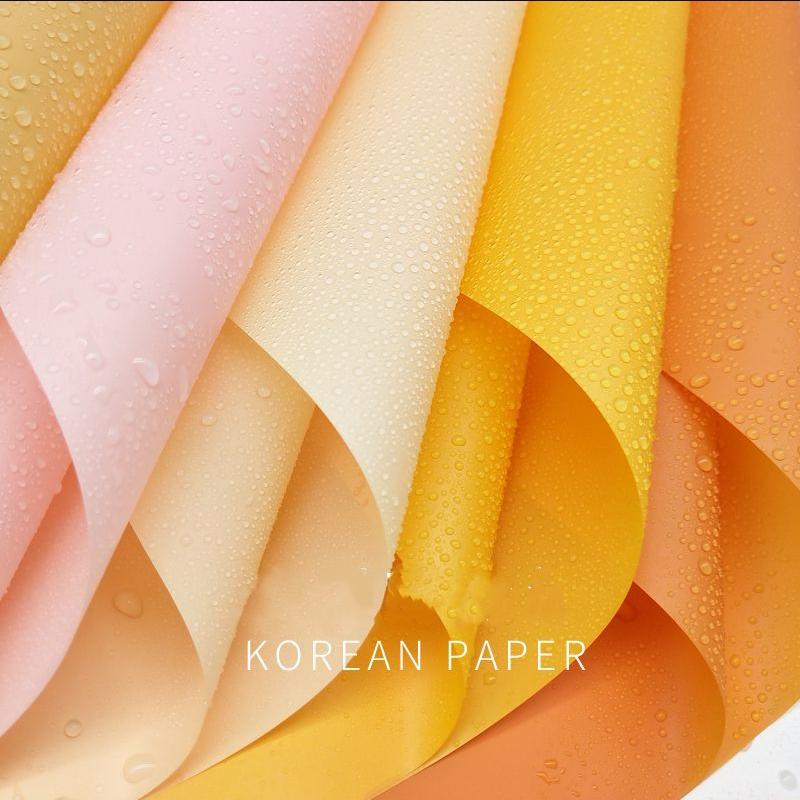 

Премиальная корейская матовая упаковочная бумага HanSu – Однотонная водонепроницаемая цветочная упаковка для букетов роз, свадеб и дней рождения mixed 20sheet