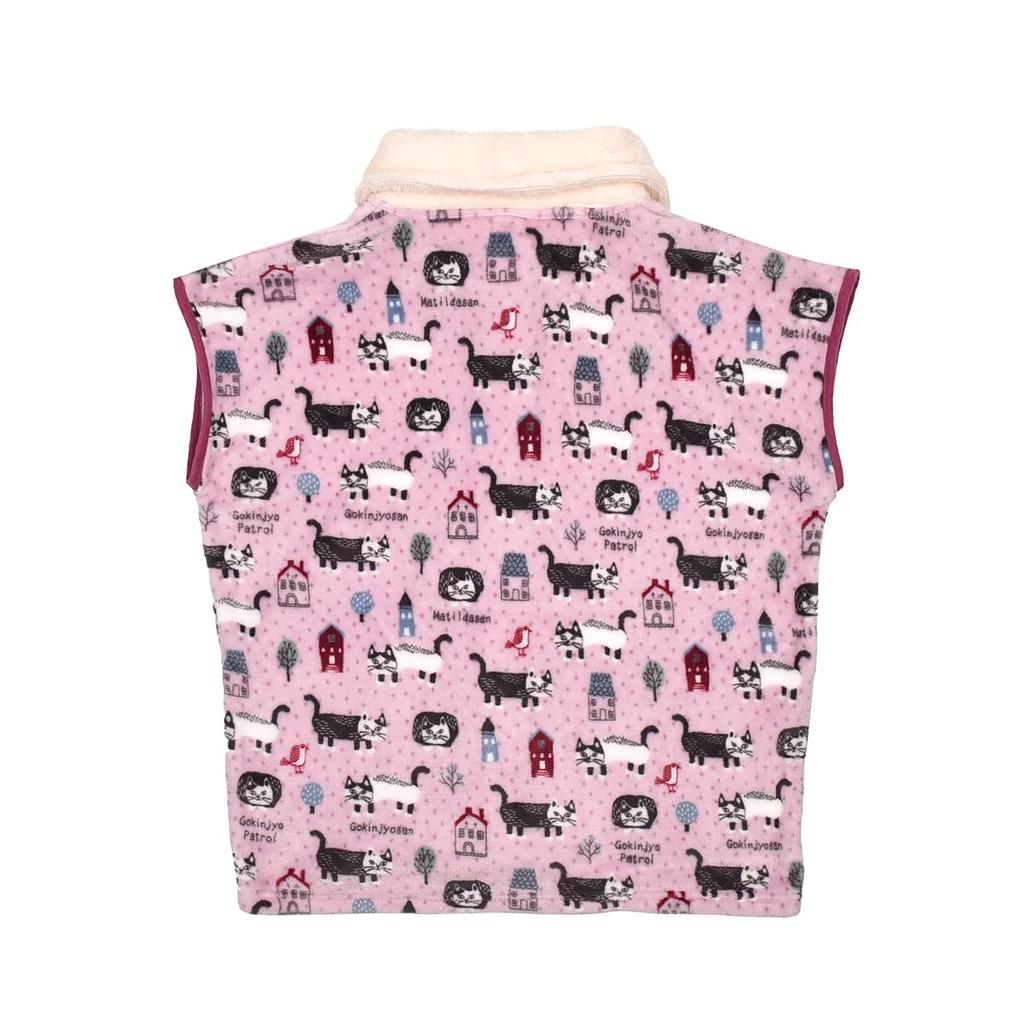 Kusguru Japan Coral Meyer Warm Pajama Pink Women's Vest,