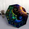 Colorful Yin Yang Sun Moon Face Art Print Poster Umbrella, Christmas Gift Y373