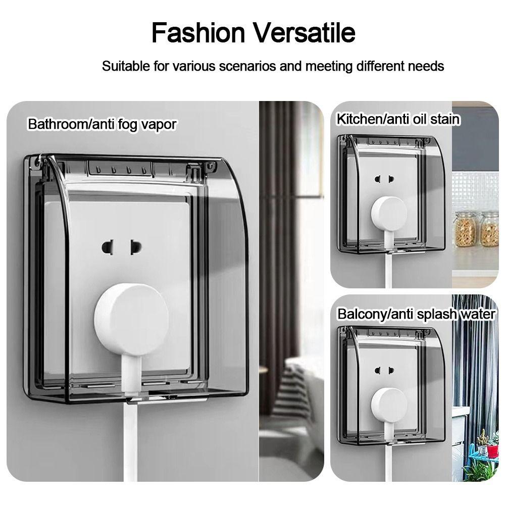 Plastic Switch Protective Cover Wall-mounted Protection Socket Socket Waterproof Box  Bathroom