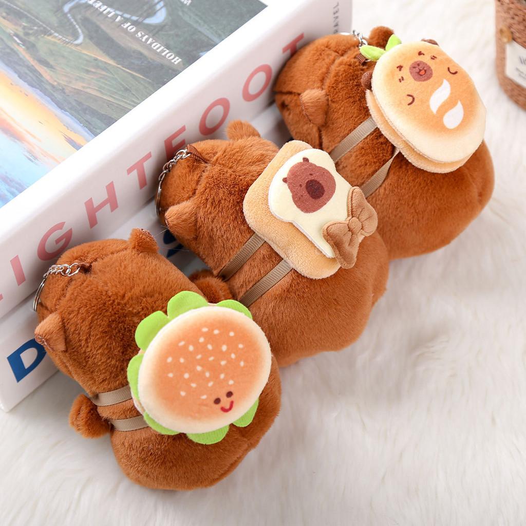 Capybara Soft Plush Doll Keychain With Pp Cotton Filling For Collectors And Gifts
