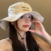 Fashion Solid Color Fisherman Hat for Women Summer Large Brim Western Cowboy Sun Visors Cap Girls Hiking Outdoor Basin Hat