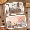 Twilight Landscape Stickers: Creative DIY Storage & Decompression Collage for Kids' Journals
