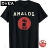 Vacuum Tube Amp Analog Distressed Effect Vintage Retro 80s 90s Unisexs Unisex Tshirt Music Audio Lover Funny Casual Gift Tops Tee