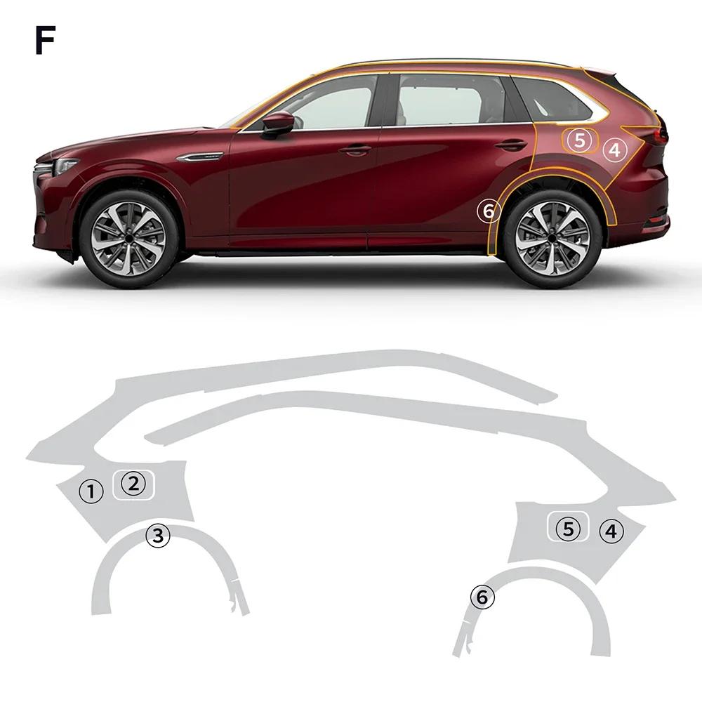 For Mazda CX80 CX-80 2025 2026 TPU Scratch Resistant Pre Cut Paint Protection Film Self Healing PPF Anti Scratch Resistance