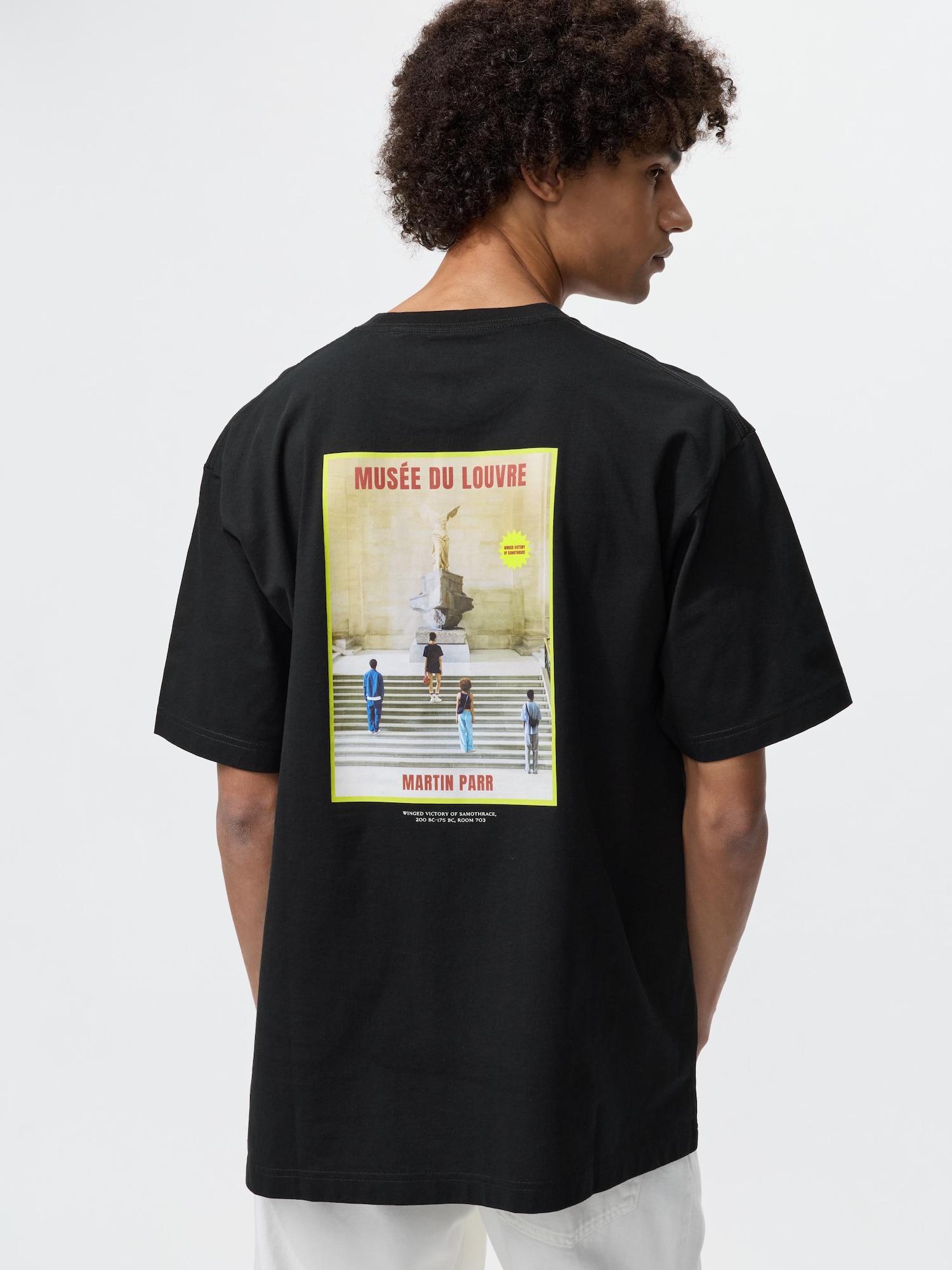 Uniqlo Япония Музей Лувра Ut Свободный крой 09 BLACK/XS