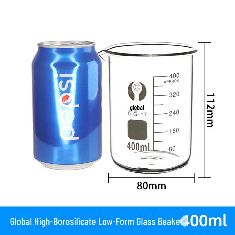 Borosilicate Glass Measuring Beaker Set: 50ml, 100ml, 250ml, 500ml