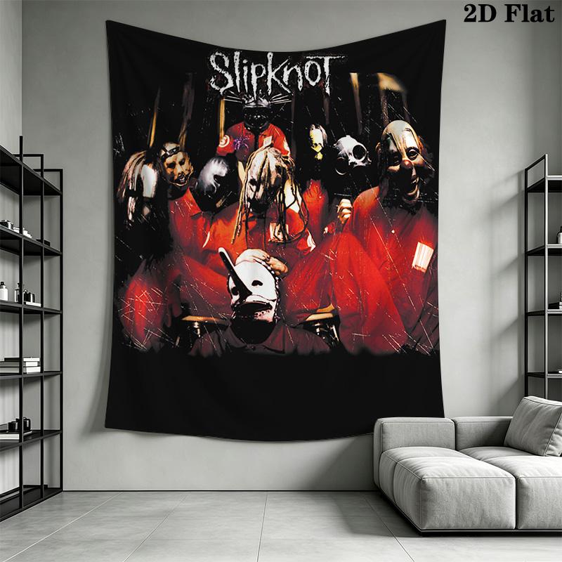 Dark Metal Tapestry Slipknot'S Mystic Design Tapestry Background Cloth Wallmounted Wall Covering Decoration Home Decor Wall Decoration
