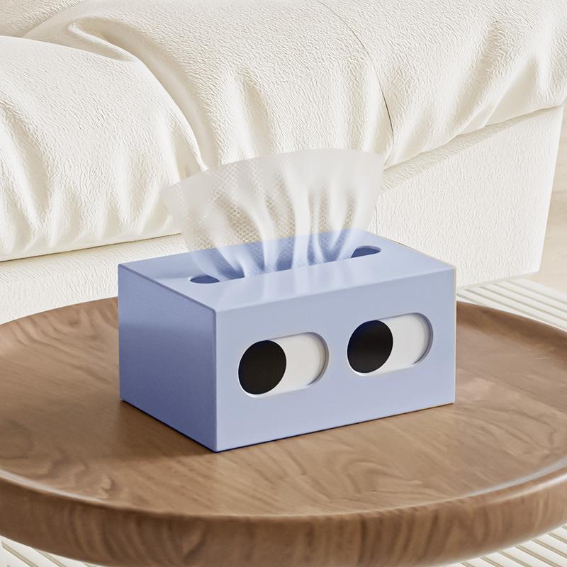 

1pc Available Hot Selling Unique Eye Design Tissue Box, Cute Little Expression Plastic Tissue Dispenser, Desktop Tissue Holder