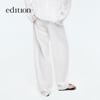 Edition Women's Cotton Linen Tapered Trousers with Silk Scarf Belt