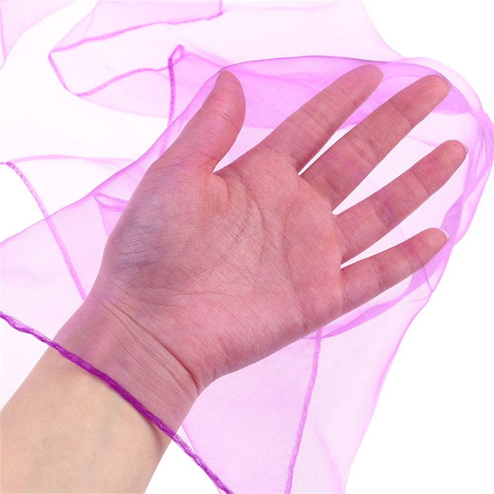 6 Peças /conjunto Cores Doces Toalhas de Malabarismo Gaze Leve para Dança Performance Infantil