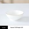 ZISIZ Chinese Style Gold Rim Bone China Nine-Dragon Bowl Set