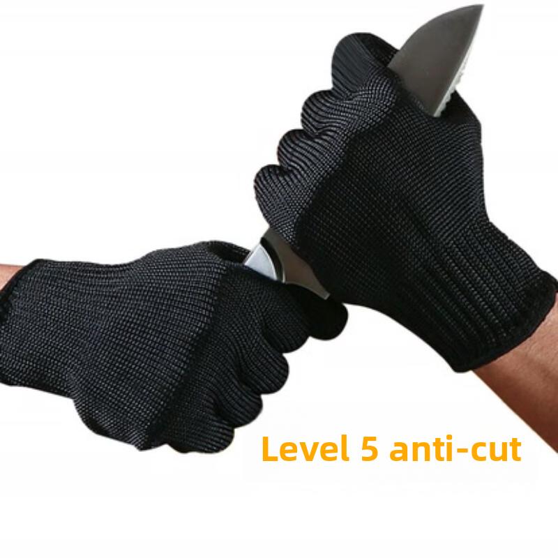 Schnittfeste Handschuhe Stufe 5 Verdickte Stahldrahthandschuhe Mehrzweck-Arbeitsschutzhandschuhe Abrieb- und kratzfeste Handschuhe