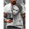 Nuove T-shirt Estive con Stampa Joker DC Comics Classiche Vintage Joker T-shirt 3D Casual Girocollo Manica Corta Uomo Abbigliamento