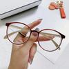 Female's Round Shape Clear Lens Myopia Spectacles Transparent Near Sight Frames Eyeglasses Eye Spectacles Unisex Anti-blue Ray Diopter Myopia