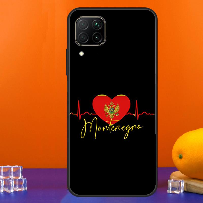 Montenegro Flagge Für Huawei Nova 12s 12i 11i 5T 9 10 SE Y91 Y90 Y60 Y70 Y72 Y61 P60 Pro P20 P40 P30 Lite Hülle