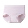 Women High Waist Pure Cotton Antibacterial Crotch Plus Size Solid Triangle Panties