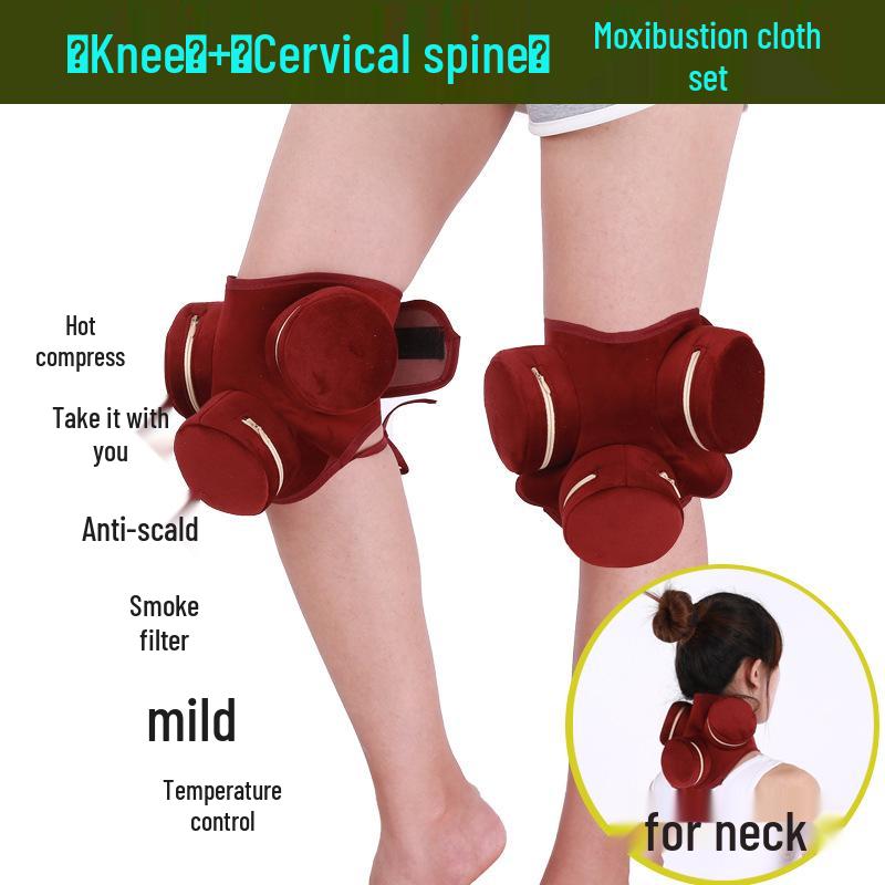 Moxibustion Knee Pads: Anti-Scald Hot Compress, Multi-Section Leg Relief