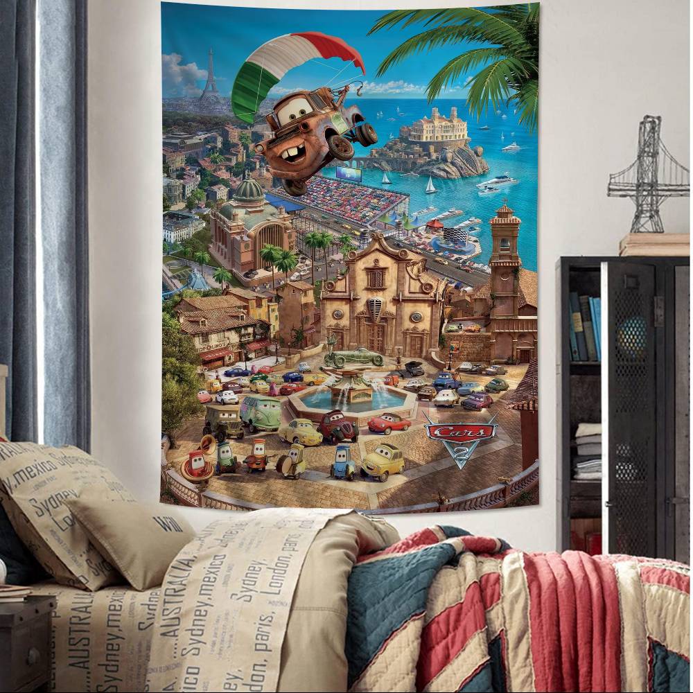 CCars DIY Wall Tapestry Art Science Fiction Room Home Decor Wall Art Decor
