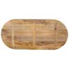 Vidaxl Tabletop, 100X40X3.8 Cm, Oval, Solid Mango Wood