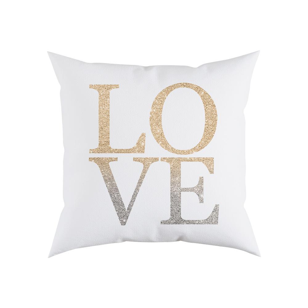 New Product Pillow Ins Nordic Style Double-sided Solid Color Plush Pillow Cover Sofa Cushion Cover