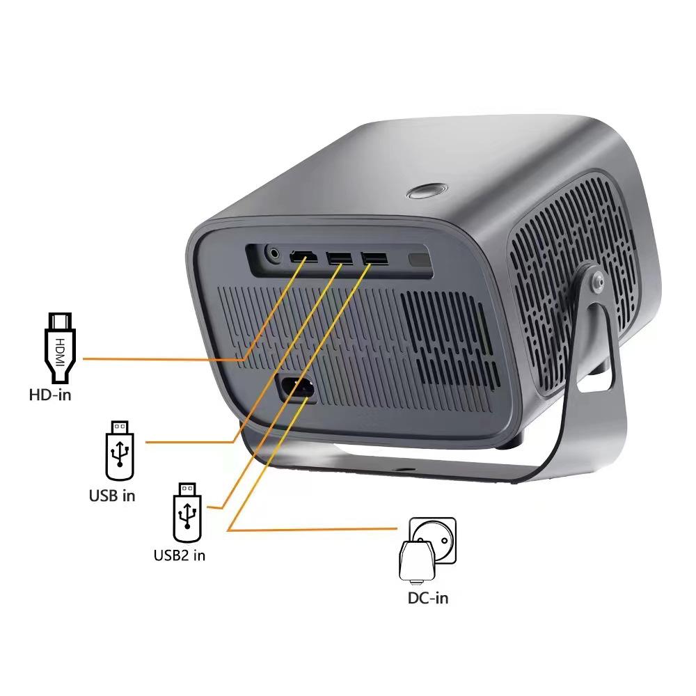 Mini Projector A10 200 Lumen LED Screen Mirror Auto Correction WiFi Android Access Portable Home Cinema