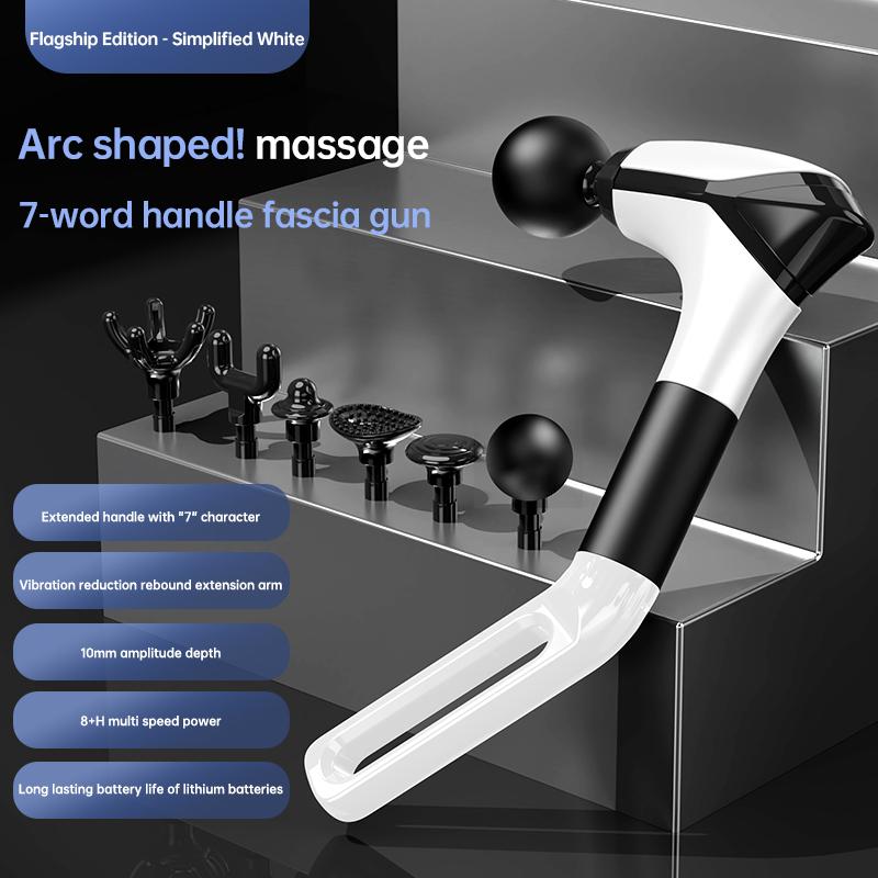Multifunctional Muscle Relaxation Long-handle Massage Gun Remission Deep Tissue Percussion Body Electric Massage Gun