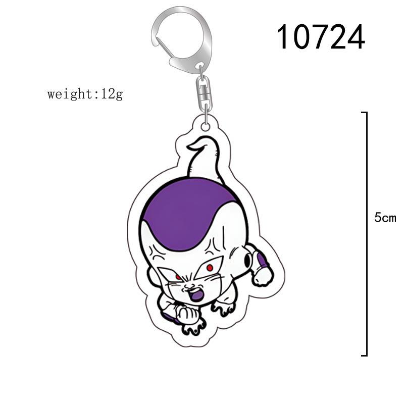 Dragon Ball Goku Acrylic Keychain - Double-Sided Cartoon Pendant Gift