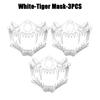 Halbgesichts Totenkopfmaske Dämon Skelett Wolf Drache Tiger Cosplay Halloween Party Requisite Lange Zähne Kopfbedeckung für Erwachsenen Rollenspiel