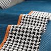 Autumn and Winter New Corn Plush Houndstooth Sofa Cushion Modern Simple Color Matching Sofa Cushion Cover Towel