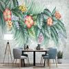 Photo Wallpaper Modern Hand Painted Tropical Plants Flowers And Birds Murals Living Room Tv Sofa Bedroom Home Decor Wall Mural