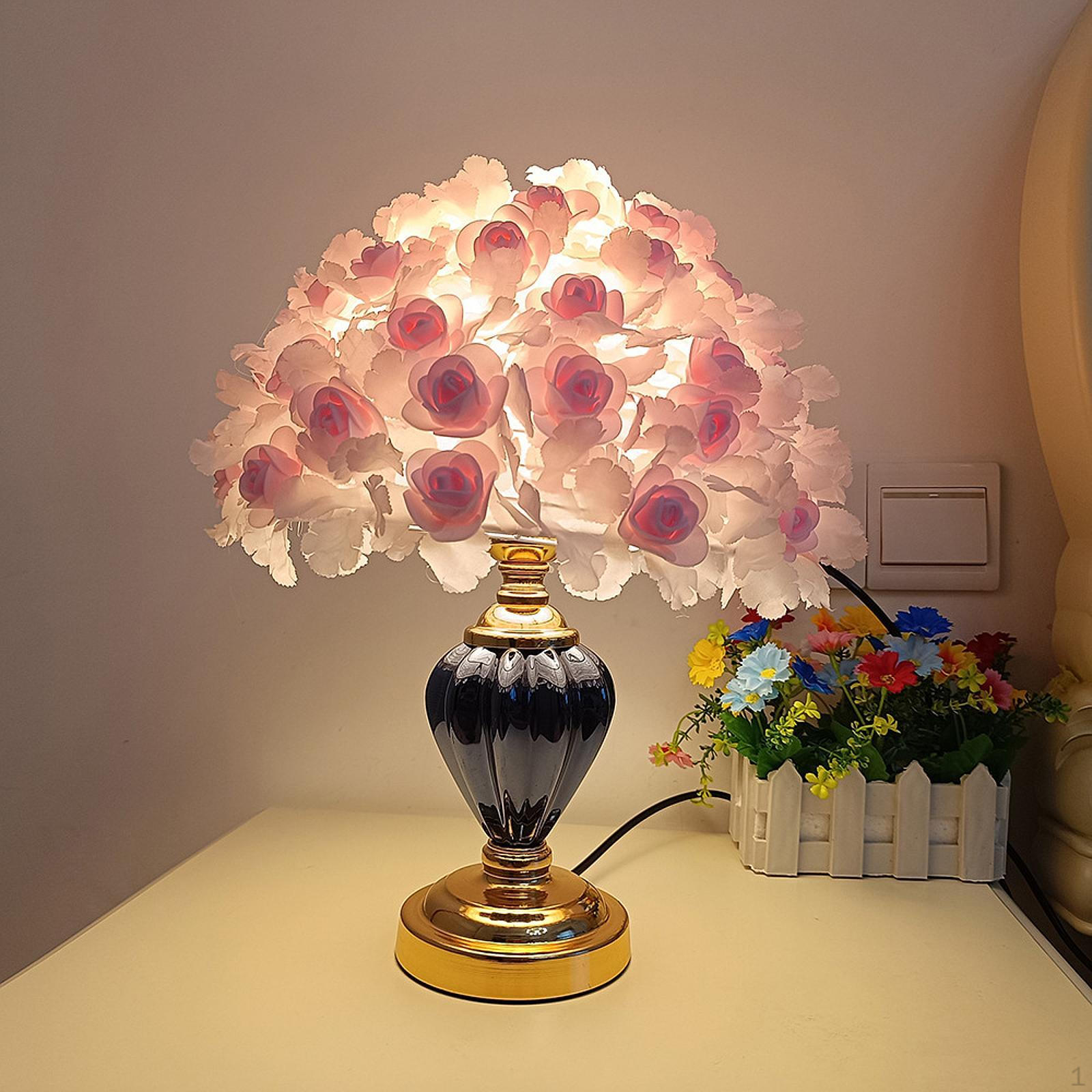 

Прикроватная лампа, декоративный столик для комода, спальня в общежитии, синий, розовый Blue Pink