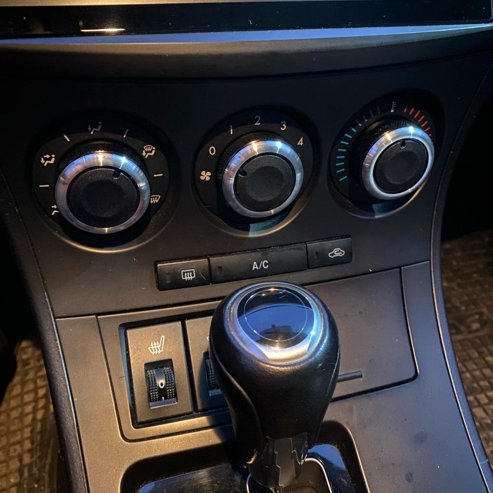 3Pcs Car Air Conditioning Knob AC Knob Heat Control Switch Button for Mazda 3 BL 2010 2011 2012 2013