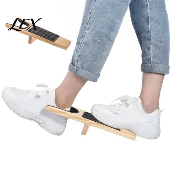 Ergonomic Shoe Assist Boot Jack with Long Handle, Easy Removal Portable Shoehorn, Non-slip Grip Entryway Organizer Sturdy Iron Construction Shoes Tool