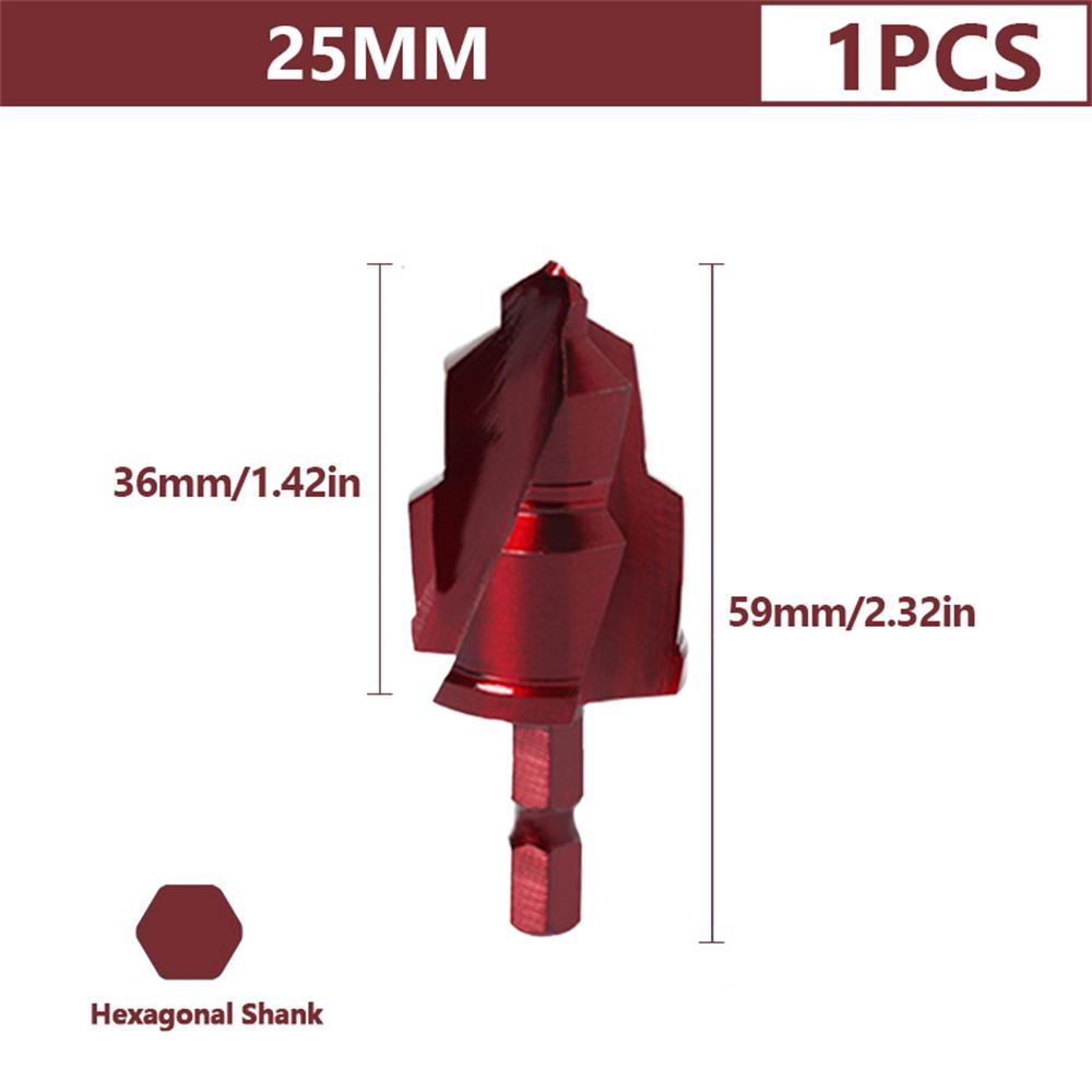 3Pcs PPR Lifting Stepped Drill Bit Hexagon Shank Water Pipe Connection Tool 20/25/32/40/50/63mm Stepped Drill Bit Drilling Tools