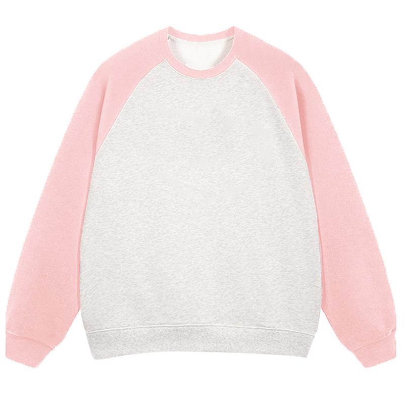 

Women s Custom Logo Autumn Raglan Sleeve Sweatshirt - Loose Fit Long Sleeve Top L (Recommended Weight 120-140 lbs)