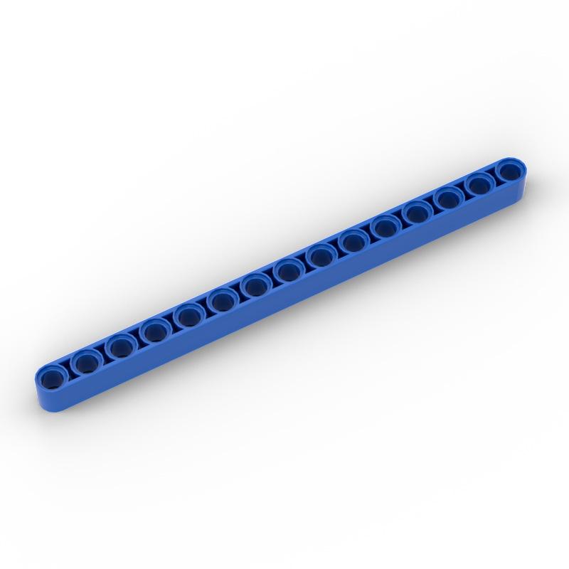 50pcs Building Blocks Technical DIY Liftarm Thick 1x15 hole arm Bricks Compatible MOC Parts Educational 64871 32278 Assemble 50pcs blue