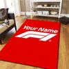 F1 Gear Custom Name Carpet Rug For Living Room Bedroom Home Sofa Decoration Kids Play Nonslip Floor Mat