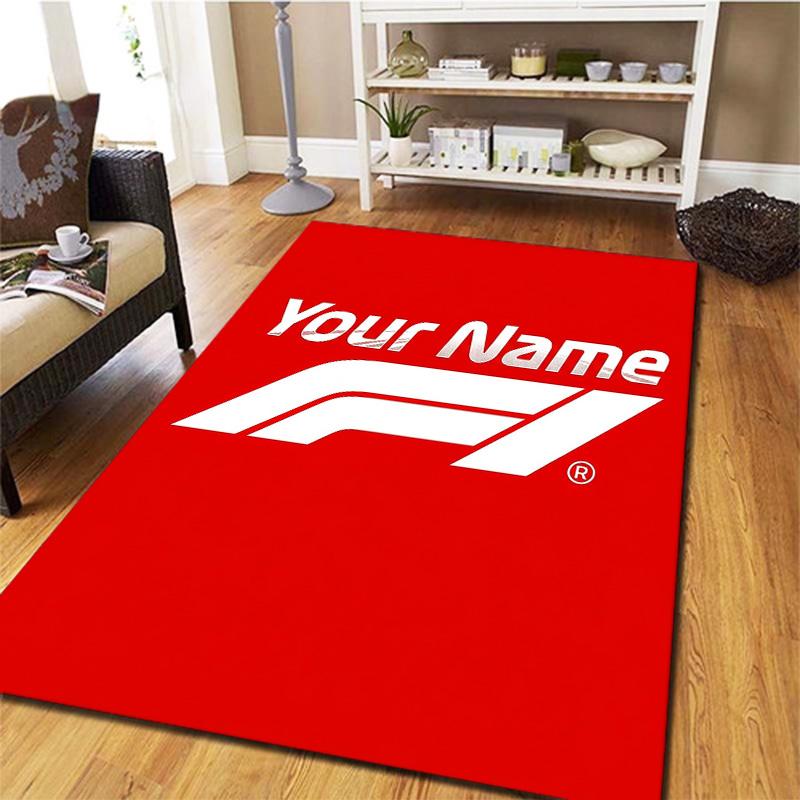 F1 Gear Custom Name Carpet Rug For Living Room Bedroom Home Sofa Decoration Kids Play Nonslip Floor Mat