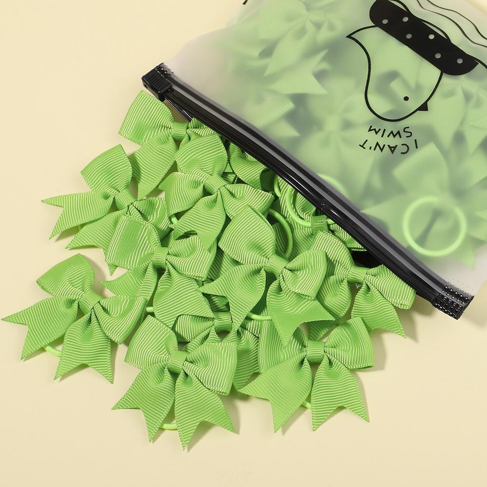 

5/10/20 шт. Мини однотонные бантики Эластичные резинки для волос Детские Девочки Маленькая Резинка Веревка для волос Держатель для хвостика Головной убор Аксессуары для волос 5Pcs