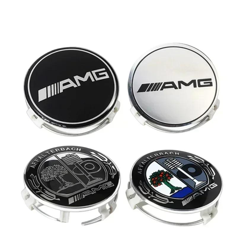 Autoaufkleber 2025 Heiß Für Benz C200 2025 Heißes Auto Für Mercedes benz AMG 75mm Auto Radnabendeckel für Mercedes benz W203 W2