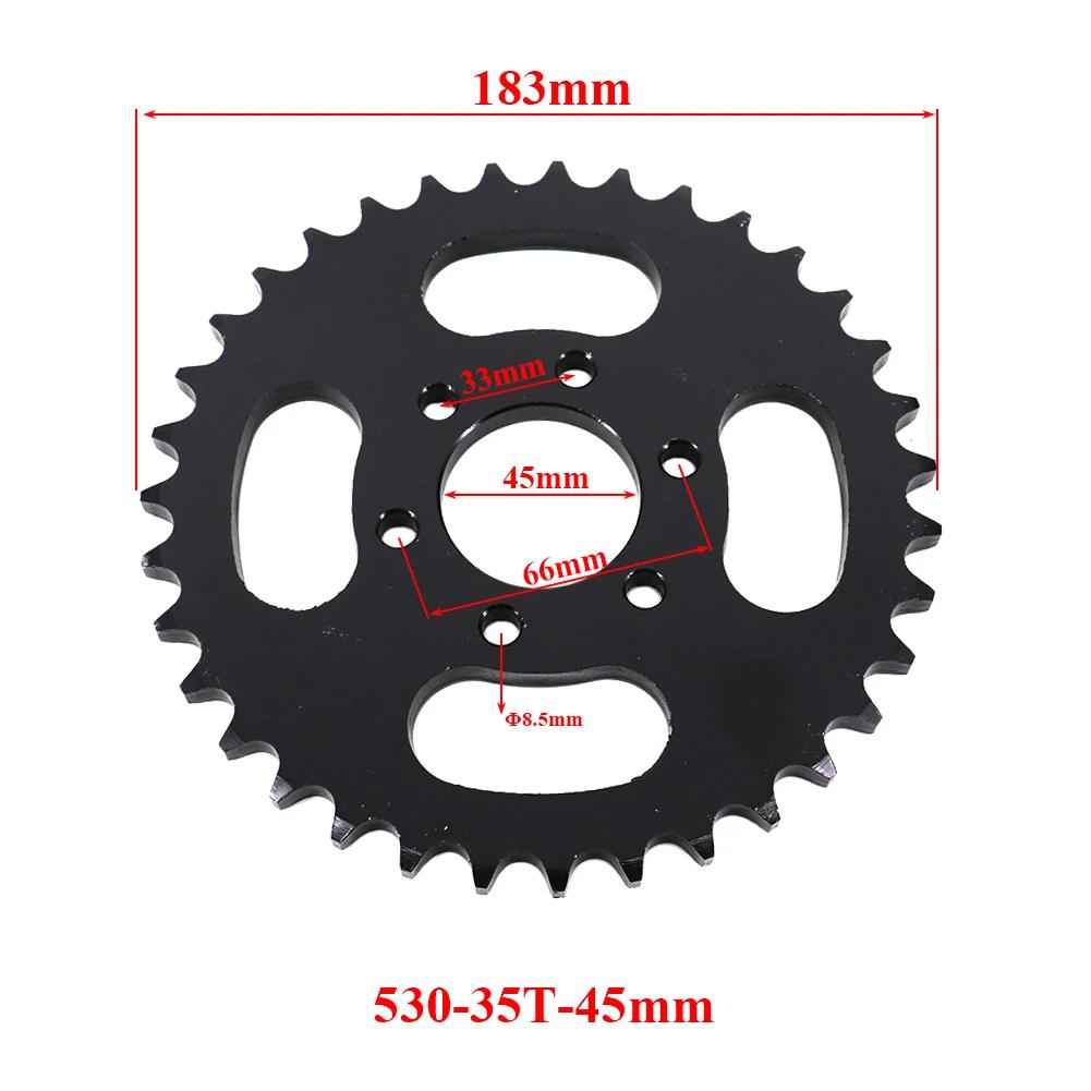 530 Kette 32Z/35Z/37Z/38Z/40Z Zähne 37mm 38mm 45mm Hinterradritzel Für ATV Quad Pit Dirt Bike Buggy Go Kart Motorrad Motor Teile