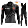 New Portugal National Team  Cycling Jersey Set Winter Mens Long Sleeve Clothing Suit MTB Bike Road Pants Bib Ropa Ciclismo