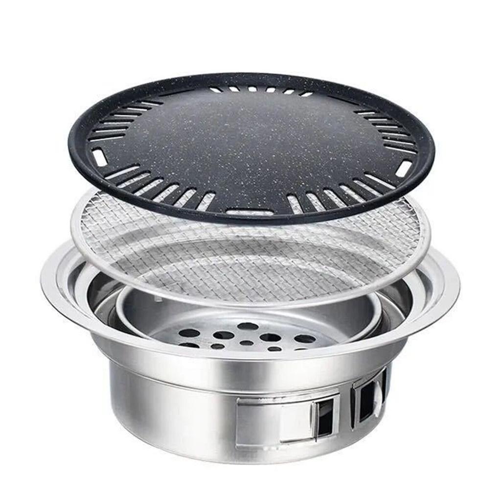 40x23.5x13.5cm Korean Style Table Charcoal Portable BBQ Grill Camping Outdoor AU